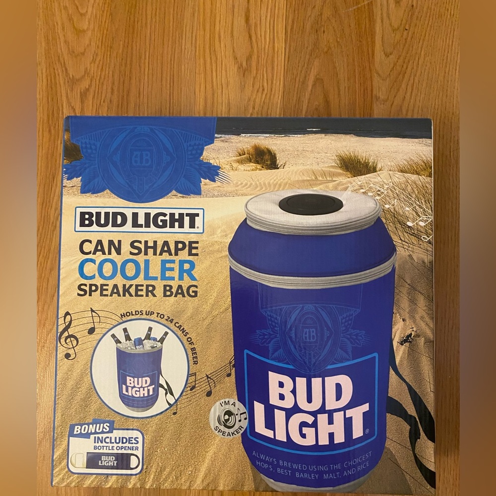BUD LIGHT Can Shape Cooler Speaker Bag